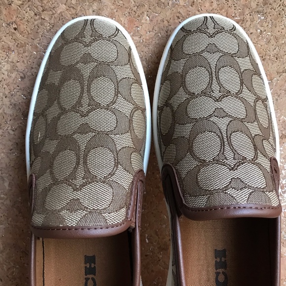 Coach Sig. Platform Lugged Khaki Sneaker Slip C115 - Picture 3 of 8